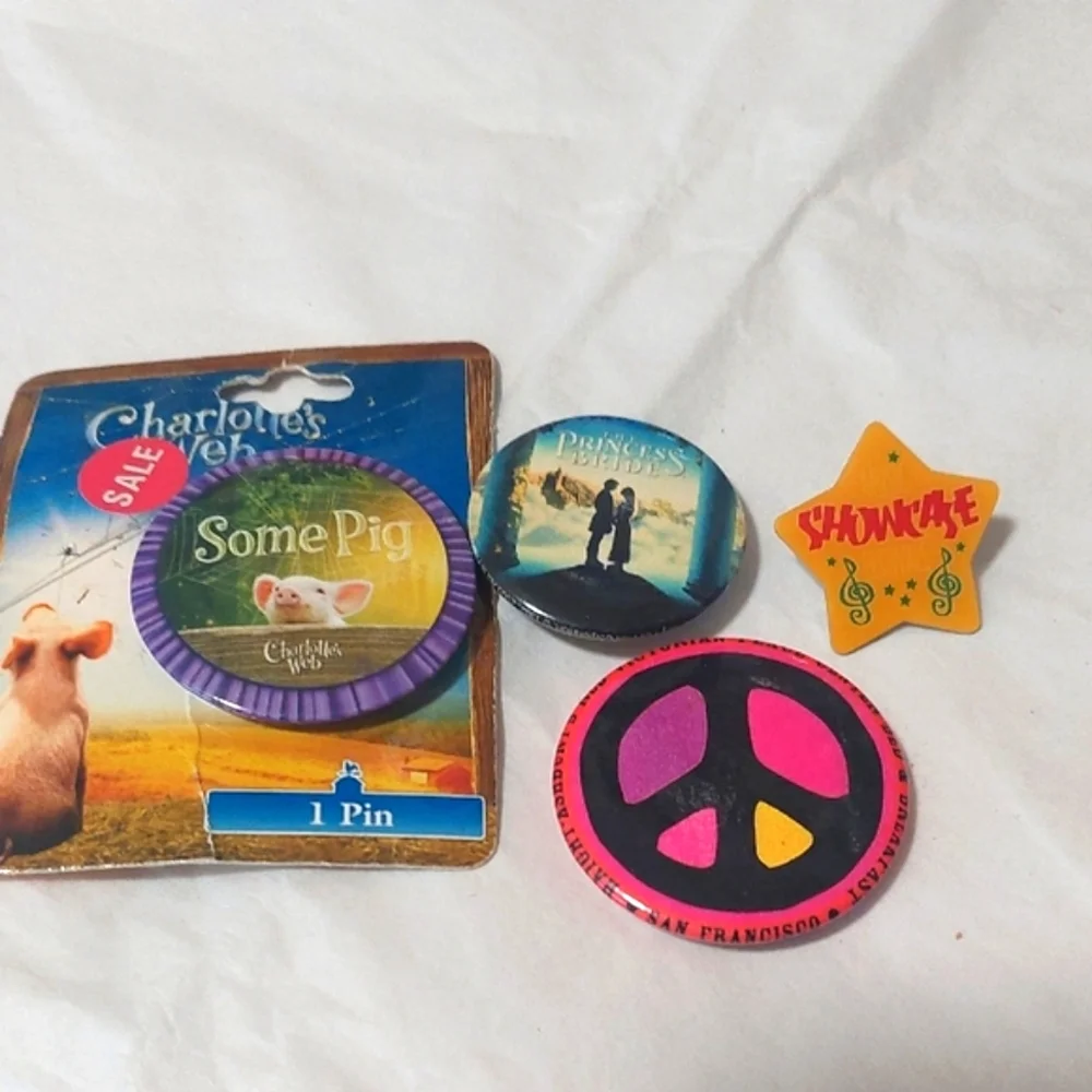 Buttons Lot Of 4 .Good Condition